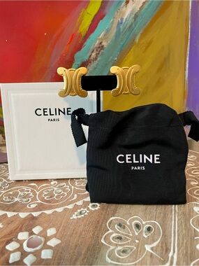 Celine Triomphe Earrings XL